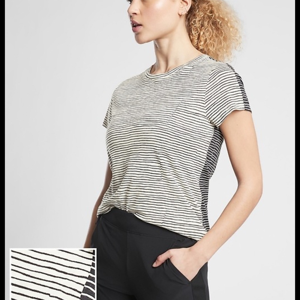 Athleta Organic‎ Daily Striped Tee